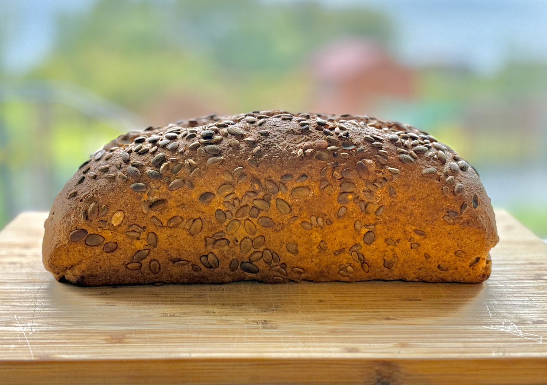 A soft, golden homemade loaf