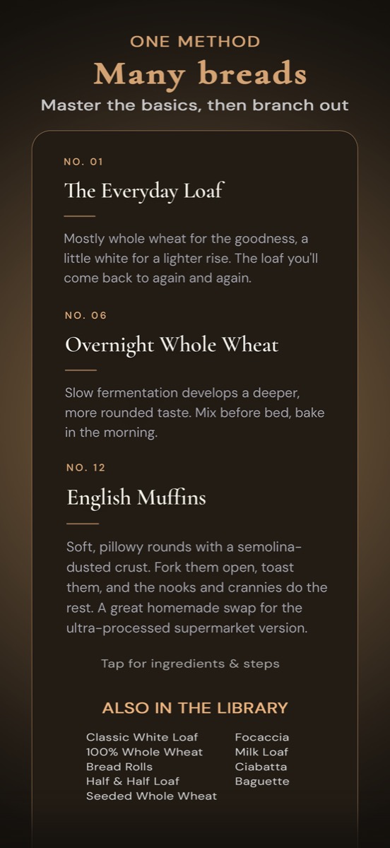 One method, many breads